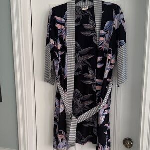 Pact Organic staycation cotton robe, sz M/L